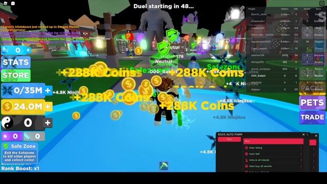 Ninja Legends Roblox Auto Farm Script смотреть онлайн