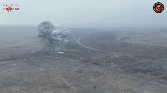 «Горыныч» в районе Белогоровки работает по складу боеприпасов противника.