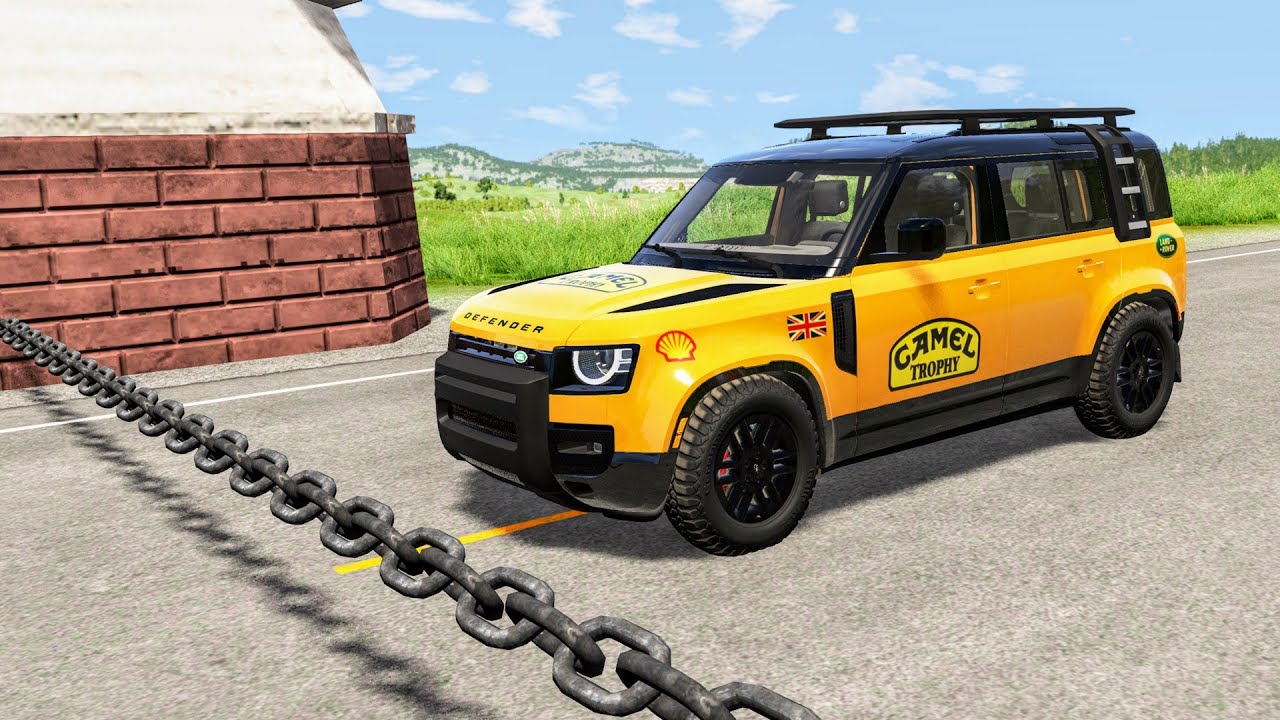 Cars vs Chain #3 – BeamNG Drive | CrashBoomPunk смотреть онлайн
