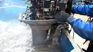 Мотор лодочный Yamaha 40HEO, б/у