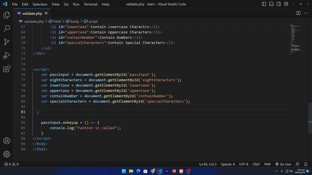 Complete Password Validation in JavaScript from Scratch