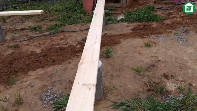 Деревянная обвязка свайного фундамента своими руками. Лежень. Ростверк. Крепление анкером к сваям смотреть онлайн