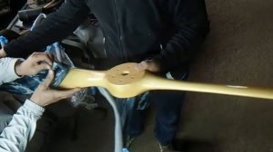 Винт для аэролодки приехал. Открываем посылку