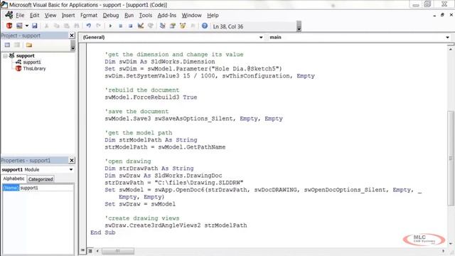 SOLIDWORKS API for the Total Beginner – 5/6 Creating a Drawing