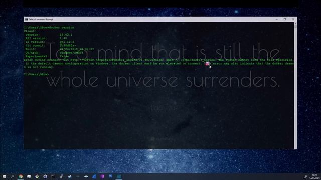 Installating docker on windows 10 (Explained in under 60sec!) + Fix for Docker daemon not running смотреть онлайн