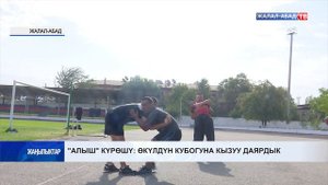"Алыш" күрөшү: өкулдүн кубогуна кызуу даярдык