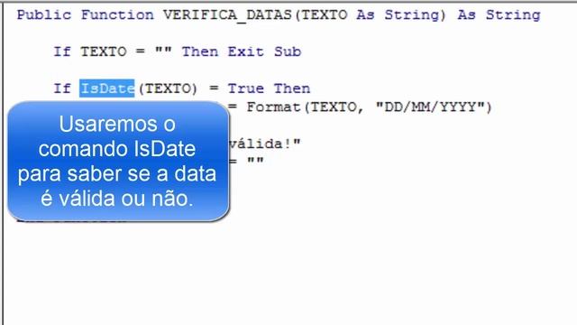 Excel VBA Verificando Datas смотреть онлайн