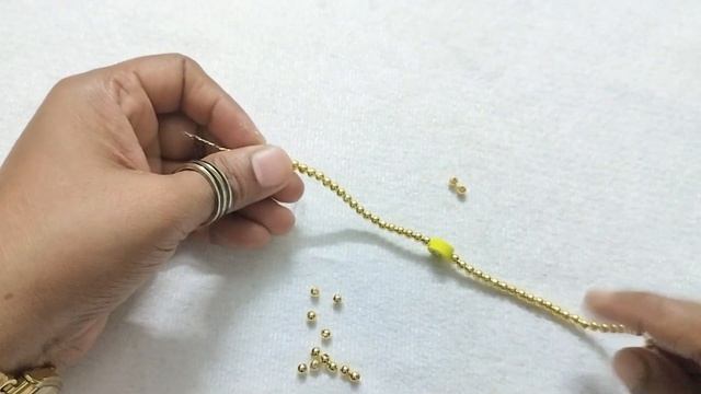 Golden Pearl Bracelet DIY Tutorial | Jewelry Making Materials | Indikonb смотреть онлайн