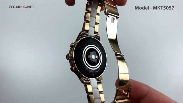 Michael Kors Access Smartwatch MKT5057 Runway Gold Tone and Silicone Smartwatch - Zegarek.net смотреть онлайн