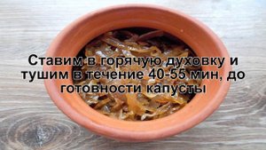 КАК ПРИГОТОВИТЬ КВАШЕНУЮ КАПУСТУ В ДУХОВКЕ? Вкусная и пикантная квашеная капуста тушеная в духовке