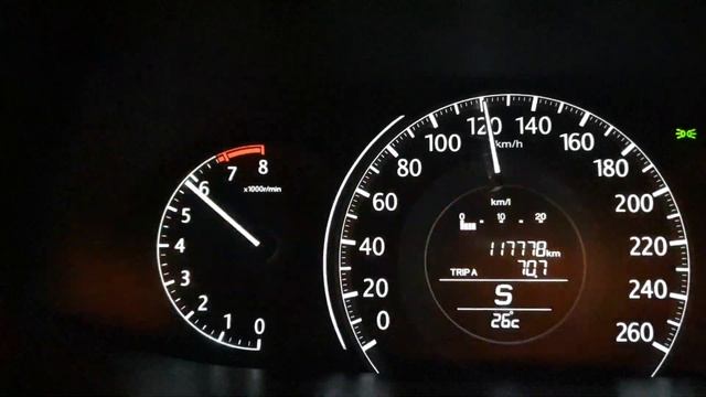 Honda Accord 2014 2.4 0-100(S mode) смотреть онлайн