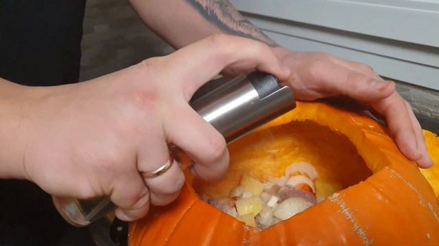 ТЫКВА КЕБАБ В ДУХОВКЕ КАК ПРИГОТОВИТЬ - МАРАФОН ДЕНЬ 6 - смотреть онлайн