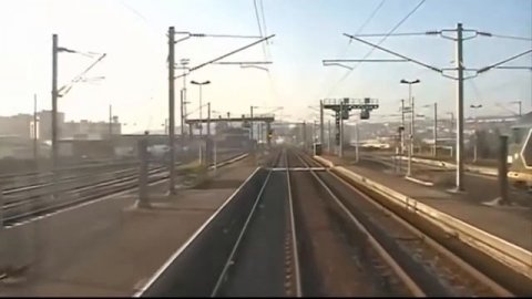 Cab View Train Calais Boulogne (France)