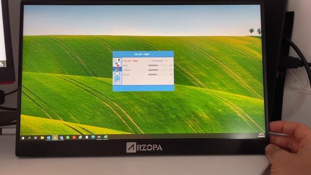 Menu of Arzopa A1 Gamut 15.6" portable monitor смотреть онлайн