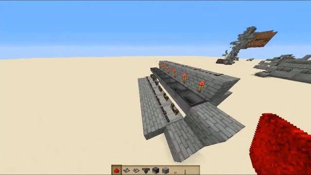 Сдвиговый регистр на воронках Minecraft Механизмы