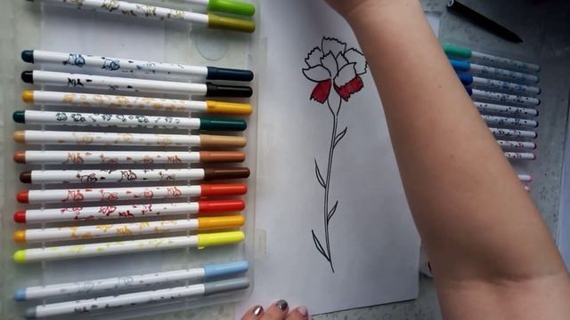 Как нарисовать гвоздику смотреть онлайн