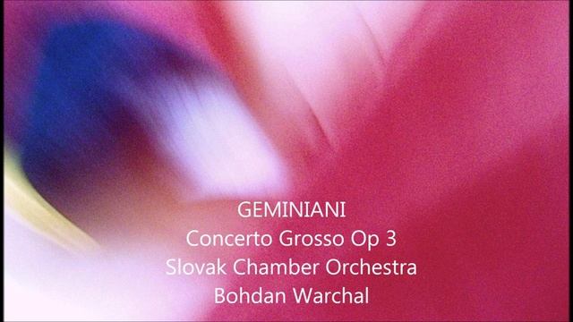 Geminiani Concerto Grosso Op 3 No 5 Warchal