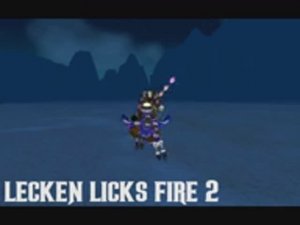 Lecken licks fire 2