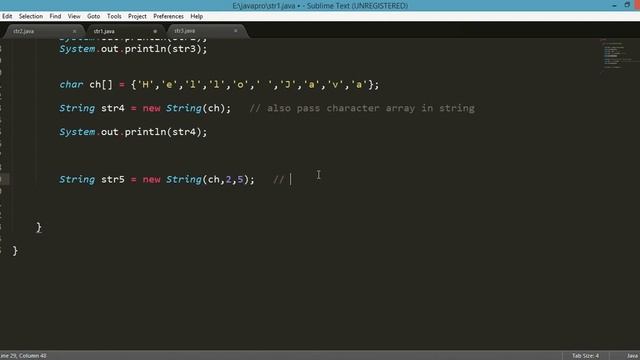 String Class : Java Programs смотреть онлайн