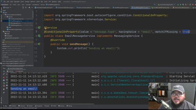 Control Creation of Spring Beans | Conditionals On Property Java Spring Boot Coding Tutorial смотреть онлайн