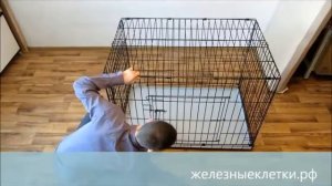 Сборка клетки  для собак