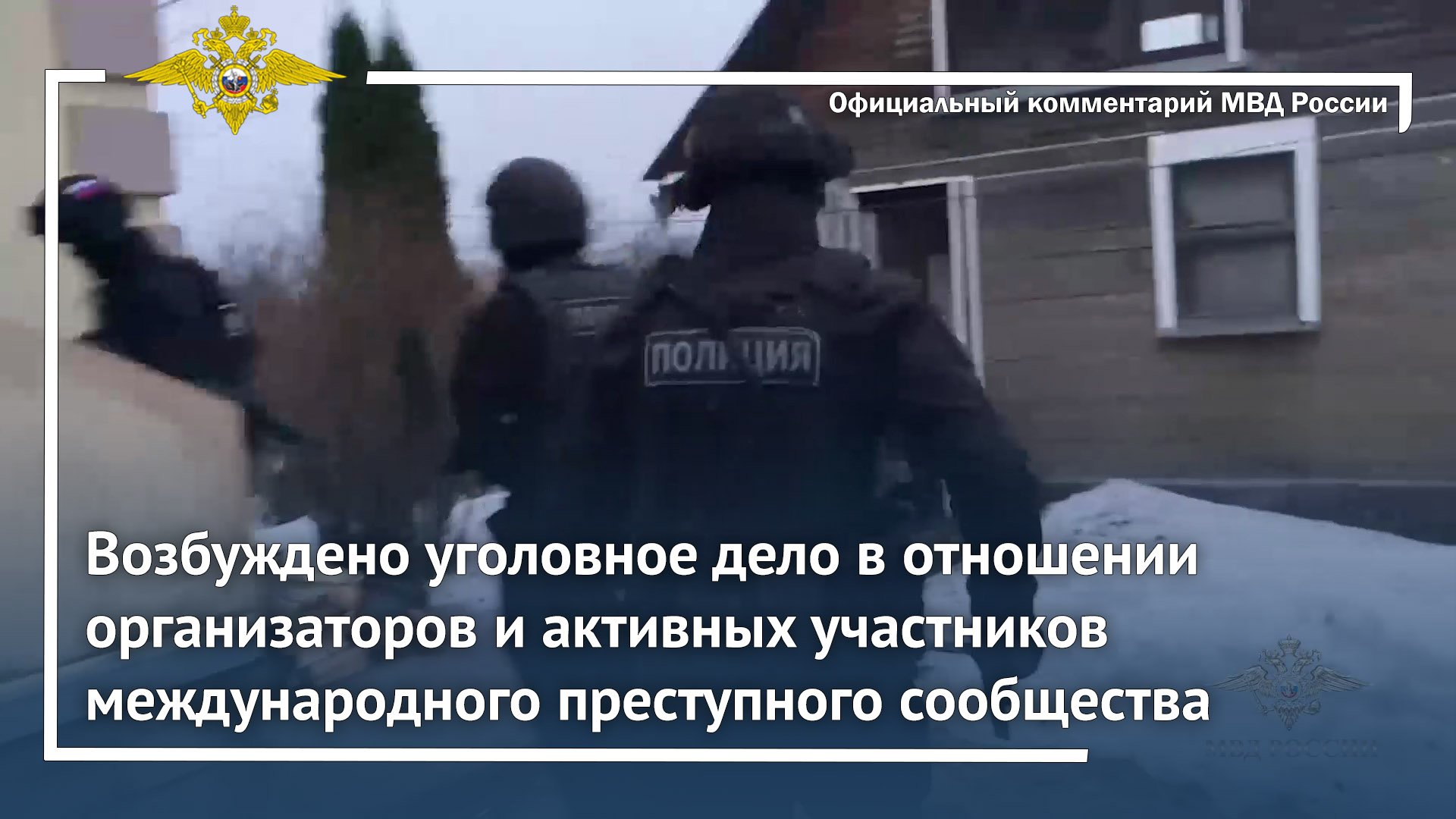 Ирина Волк: Возбуждены уголовные дела в отношении организаторов международных преступных сообществ