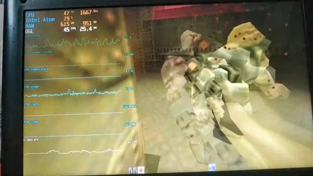 Тест Quake 2 на ноутбуке MSI U100 Plus смотреть онлайн
