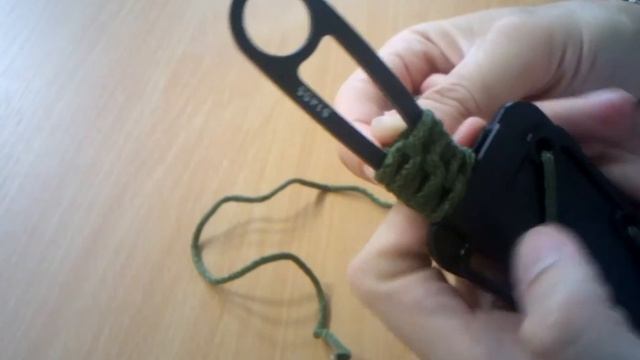 Оплетка рукояти ножа (IZULA). Вариант 3 - двойной перекрёстный смотреть онлайн