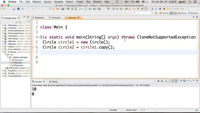 [자바 디자인 패턴 이해] 6강 프로토 타입 패턴(Prototype Pattern) - 1 смотреть онлайн