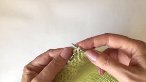 Трикотажный шов с помощью трёх спиц