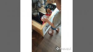 Печем с внуком)))