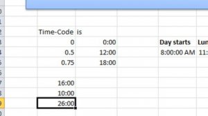 Calculate time in Excel