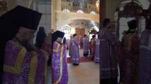 Часть Литургии в Чистый четверг в Свято Екатерининский мужской монастырь в Видное Москва.