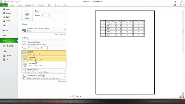 How to Learn MS Excel in Malayalam | FILE MENU | Part 17