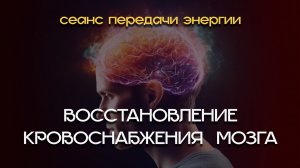 Восстановление мозгового кровообращения и памяти