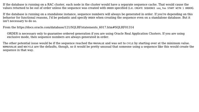 If the maximum current value of an ID generated by a sequence is N, does that guarantee that all... смотреть онлайн