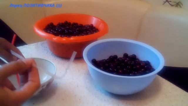 ЛАЙФХАК.Как удалить косточки из вишни и черешни
