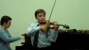 10-year old violinist plays Wieniawski's Obertass Mazurka