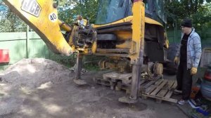 ?JCB3CX SUPER снятие и разборка заднего моста?Ремонт тормозов?Repairs JCB?