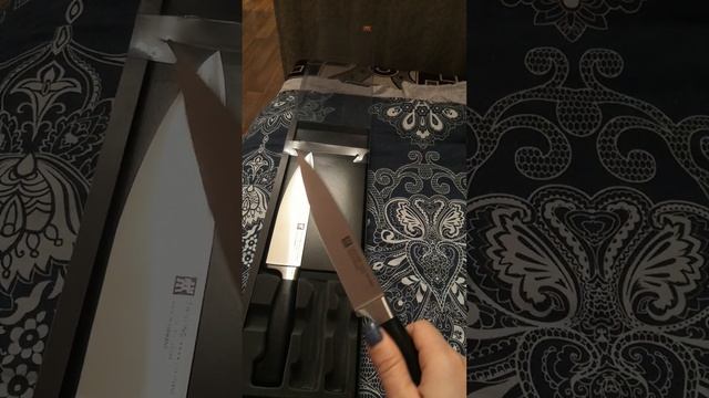 Набор Zwilling J. A. Henckels Four Star 35048-000, 3 ножа и ИКЕА Подставка для ножей 365+ черный