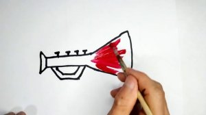 Drawing musical instruments /  Рисование музыкальные инструменты