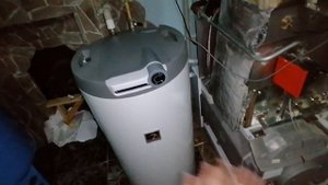 Установка бойлера косвенного нагрева на котёл Protherm 40 KLZ - Drazice OK 125