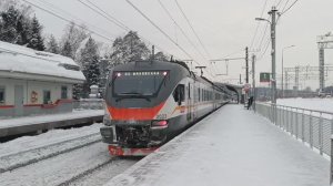 ЭП2Д 0022 отправляется со станции Малиновка (27.01.2024).