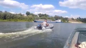 suzuki DT8 (винт 3*170) и лодка "Фрегат" (видео из архива).