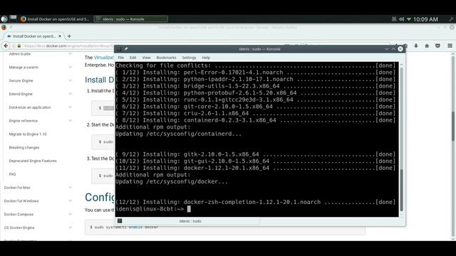 Установка Docker в OpenSUSE Leap 42.2 { base on SLES 12 SP2 } смотреть онлайн