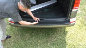 Тюнинг Volkswagen T6. Установка накладок на задний бампер.