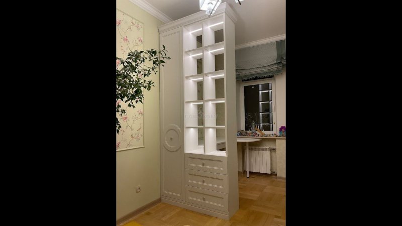 Шкаф совмещённый с рабочим местом в детскую комнату