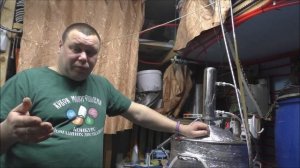 Подстил сахарной браги на дефлегматоре  3д с узлом отбора.