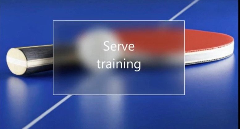 Tennis Service training table tennis Serve тренировка подачи теннис настольный