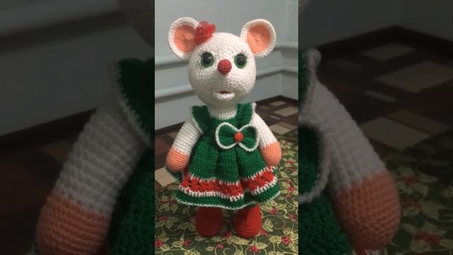 Мышки новогодние #игрушкиамигуруми #вязаныеигрушки